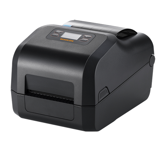 BIXOLON XD5-43IIt 4-inch thermal transfer desktop label printer, LCD, black (XD5-43IItOEBK/BEG) – front view