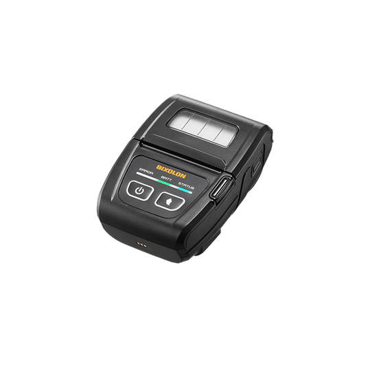 Bixolon SPP-C200 2-inch compact mobile receipt printer, Bluetooth (iOS), USB-C, black (SPP-C200iK/BEG) – 3/4 view