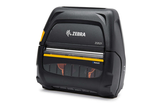 Zebra ZQ521 mobile receipt and label printer, black, Bluetooth, battery not included (ZQ52-BUE001E-00) – 3/4 view