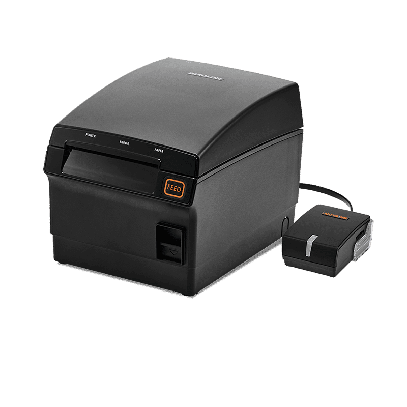Bixolon SRP-F310II kitchen-proof thermal POS receipt printer, dual-band Wi-Fi, black (SRP-F310IICOWDK) – 3/4 view
