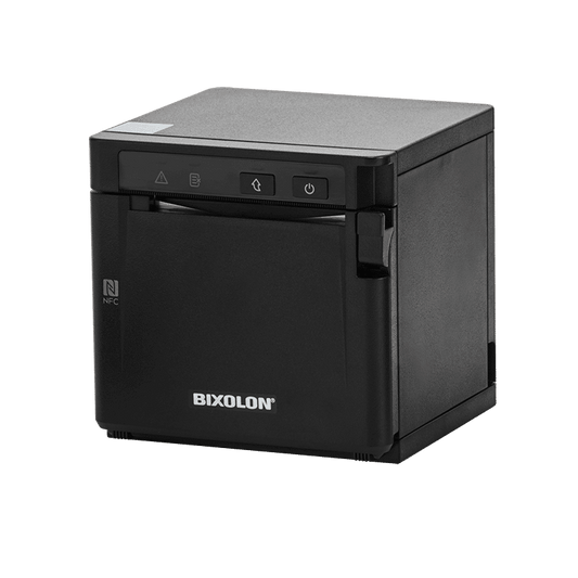 Bixolon SRP-Q300 thermal POS receipt printer, black (SRP-Q300K/BEG) – front view