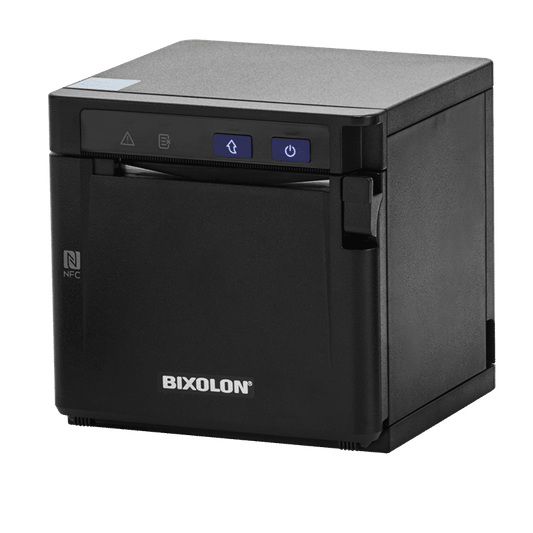 Bixolon SRP-QE302 thermal POS receipt printer, 203 dpi, black (SRP-QE302K/BEG) – 3/4 view