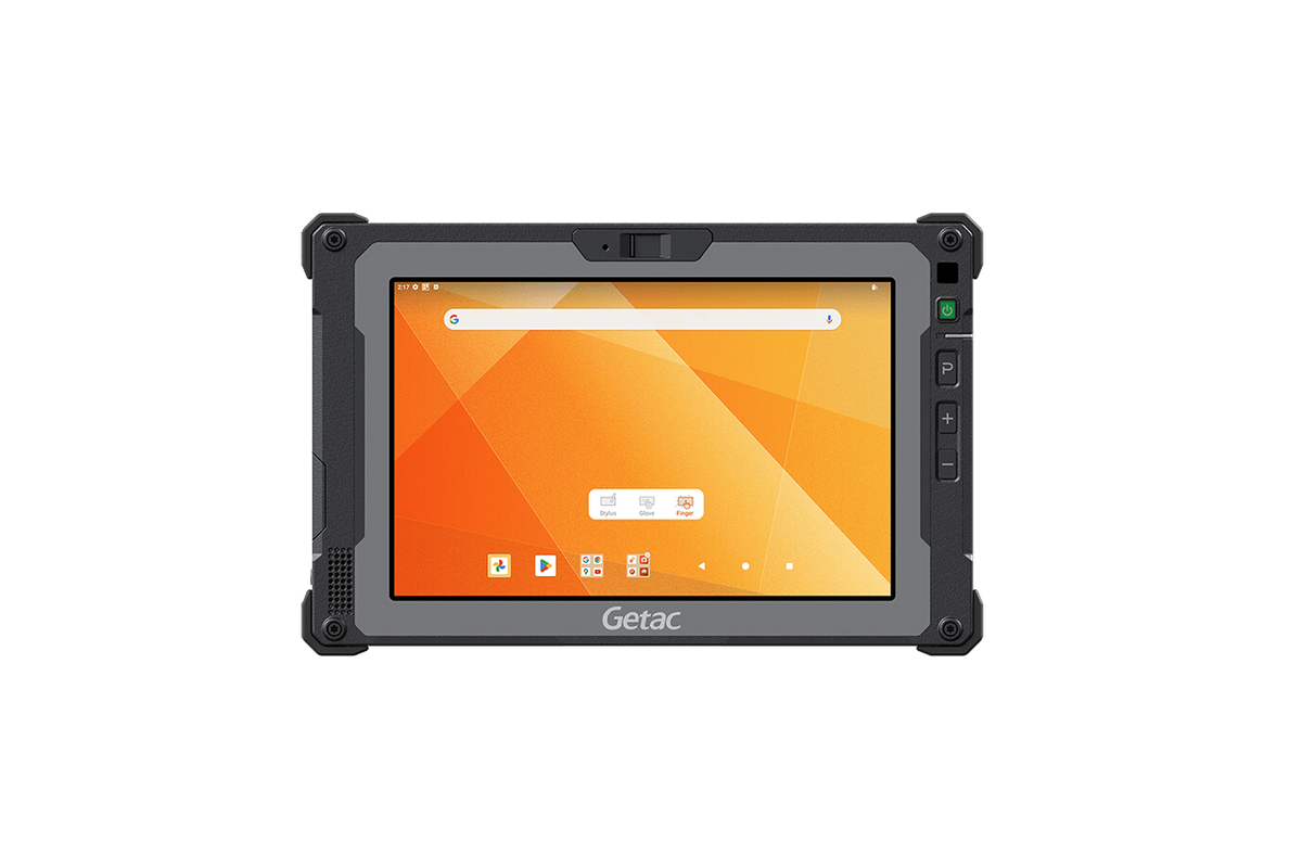 Getac ZX80 8" rugged Android tablet, without barcode scanner (Z8A7LXGX1EXX) – front view