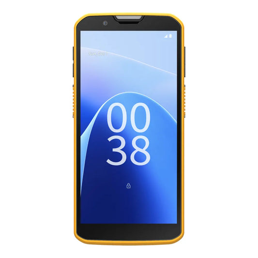 CipherLab RS38 5G Android touch mobile computer, Wi-Fi + 5G/LTE, 2D imager (standard range, SE4770) (AS3858RF4NSG1) – front view