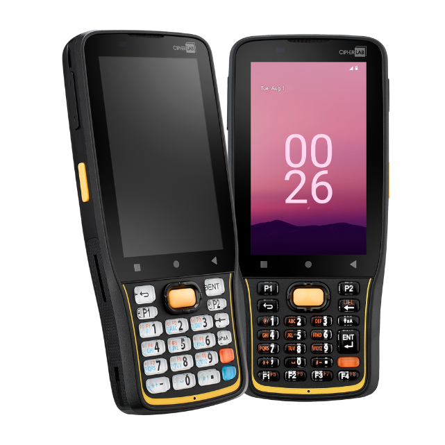 CipherLab RK26 rugged Android mobile computer, 25-key numeric keypad, Wi-Fi, 2D imager (SE5500) (AK266A4DNNG41) – keypad versions front view