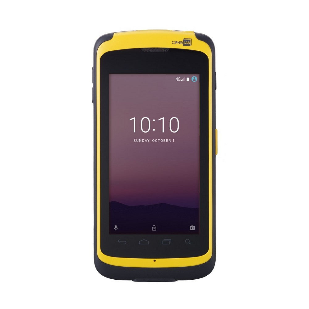 CipherLab RS51 rugged Android touch mobile computer, Wi-Fi + 4G LTE, 2D imager, EU power supply (AS51E2BE4Q401) – front view