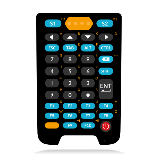 Newland N7 Cachalot Pro II Android mobile computer, 38-key keypad, near/far 2D imager (N7-Pro-W4-E3) – 38-key keypad layout