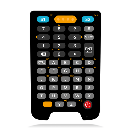 Newland N7 Cachalot Pro II Android mobile computer, 47-key keypad, 2D imager (N7-Pro-W4-S4-A13) – 47-key keypad layout