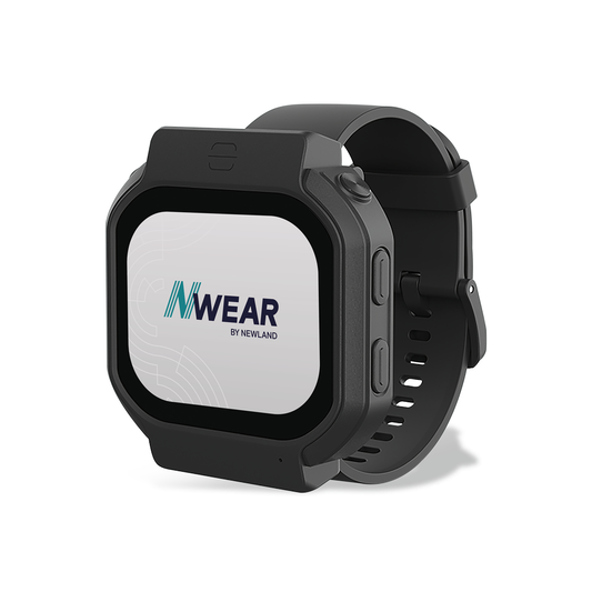 Newland WD5 industrial smartwatch wearable computer with 2D barcode scanner (NLS-WD5-ISW) – perspective view
