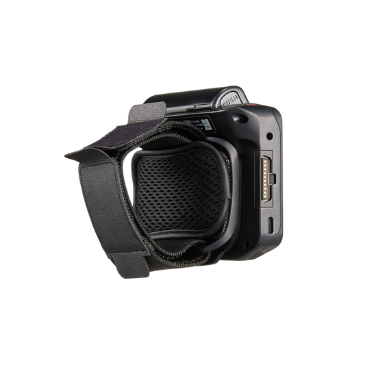 M3 Mobile WD10 wrist-worn wearable Android computer, 4" touchscreen, Wi-Fi (WD1W0C-T0CWSS-HF) – angled view with wrist strap