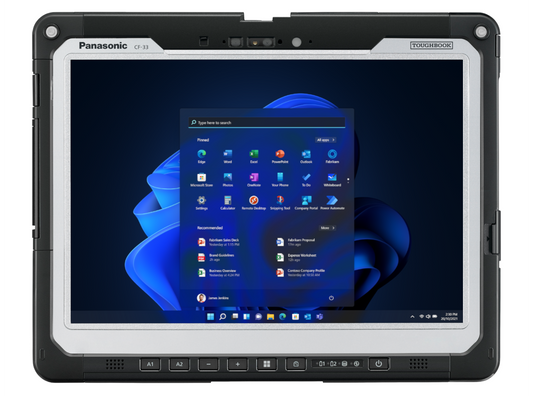 Panasonic TOUGHBOOK 33 mk2 fully rugged 12-inch Windows tablet, tablet only (CF-33RZ063BE) – front view