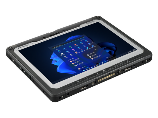 Panasonic TOUGHBOOK 33 mk4 fully rugged 12-inch Windows tablet, tablet only (CF-33YAAAXB4) – angled view