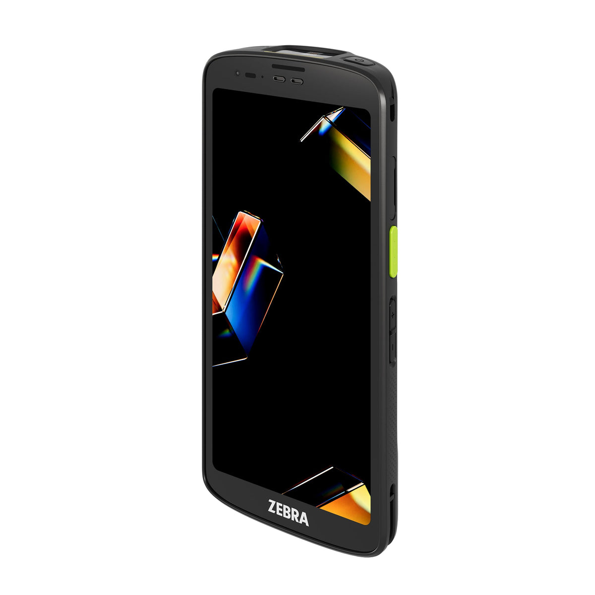 Zebra TC201 TC201G-3S3P6BA00-A6 rugged Android mobile computer – angled front view from the left