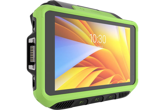 Zebra WT6400 wearable wrist computer, touch-only display (no keypad) (WT0-WT64B-T6DCC2A6) – angled view
